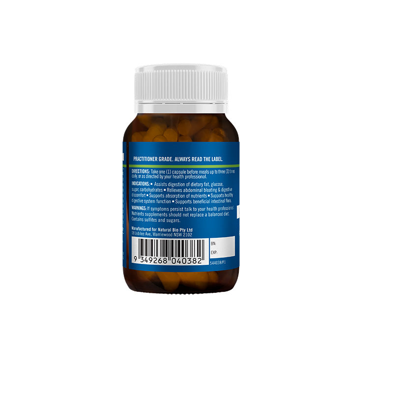 Bioglan Medlab EnBiotic Probiotics + Digestive Enzyme Support 60 Capsules