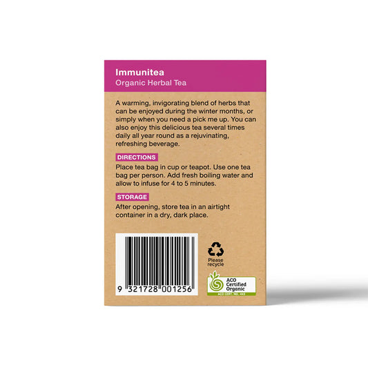Planet Organics Immunitea 25 Teabags - Certified Organic