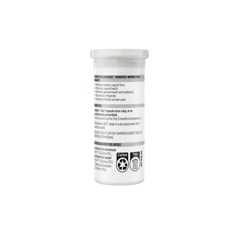 Blackmores Probiotics+ Womens Flora Balance - 30 Capsules