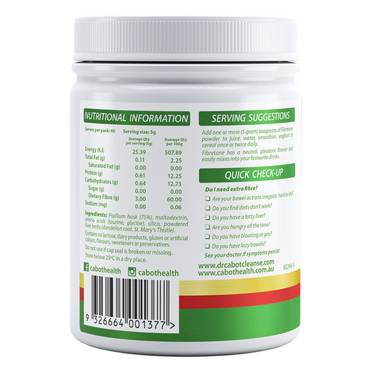 Cabot Health Fibretone Powder Neutral 200g