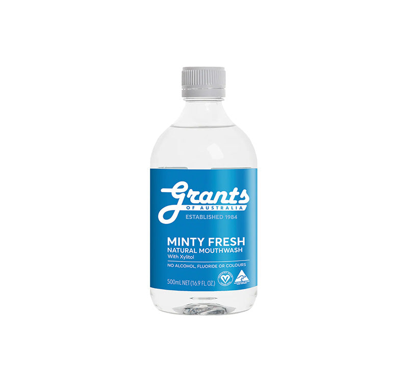 Grants Of Australia Natural Mouthwash Minty Fresh 500ml
