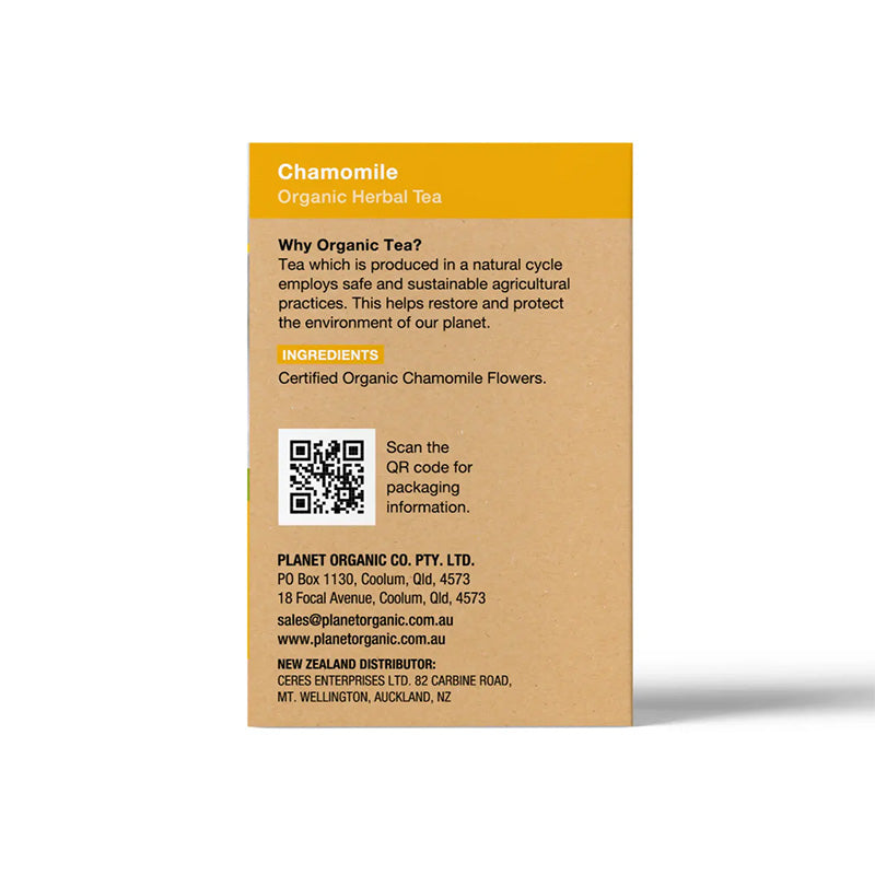 Planet Organic Herbal Chamomile 25 Compostable Tea Bags (20g)