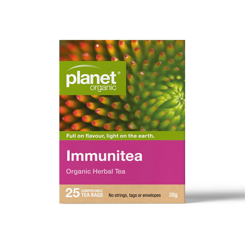 Planet Organics Immunitea 25 Teabags - Certified Organic