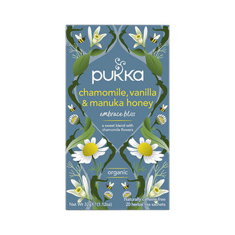 compare product Pukka Organic Chamomile Vanilla & Manuka Honey 20 Herbal Tea Sachets