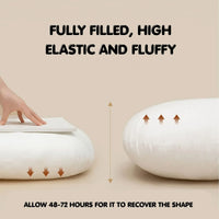 CARLA HOME U Shaped Pregnancy Pillow for Full Body Support Grey - Polyester - Full Body Pillow