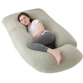 compare product CARLA HOME U Shape Pregnancy Pillow Full Body Support - Green - Polyester - Full Body Pillow