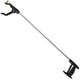 EQUIPMED 87cm Long Reach Grabber Reacher Aid, Deluxe Magnetic Pick Tip, Key Hook, Lockable Nonslip Rubber Jaws, Lightweight Alloy, Easy Reach Disability Aid