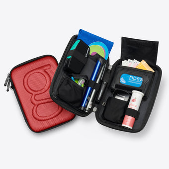 compare product Glucology Diabetes Travel Cases | Textured Red, Classic