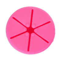 Tweexy Nail Polish Bottle Holder Washable Wearable Ring Silicone - Bonbon Pink
