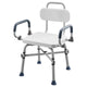 Swivel Shower Chair with Arms and Back, 227 kg Load Heavy Duty Bench Seat for Inside Shower Stall and Bathtub, Height Adjustable Bathroom Bath Tub Seat for Adults, Seniors, Elderly and Disabled